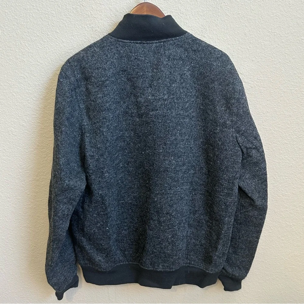 Saturdays Surf NYC Men’s Wool Blend Full Zip Bomber Jacket